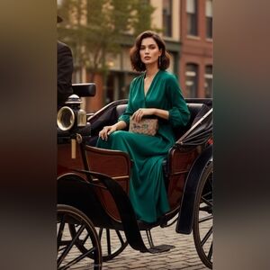 Coach Large Corner Zip Wristlet Signature Canvas With Floral Horse And Carriage